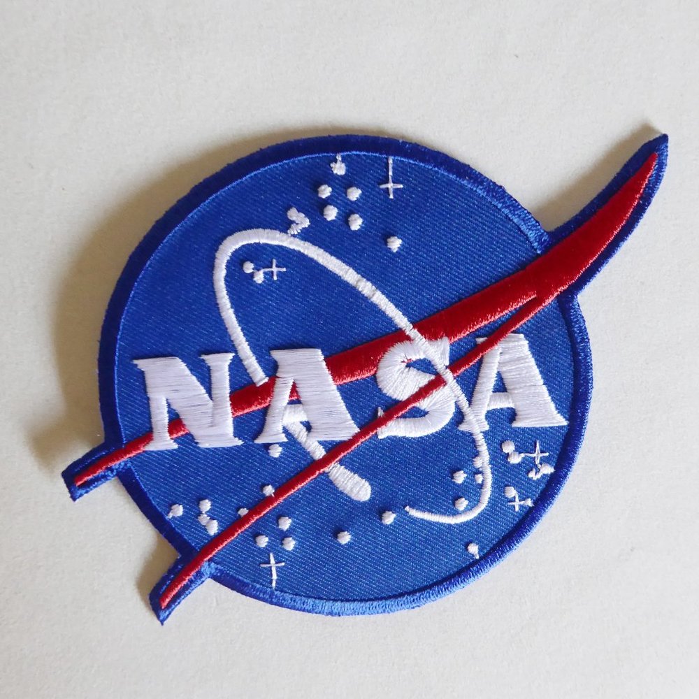 4” NASA NATIONAL AERONAUTICS & SPACE ADMINISTRATION EMBROIDERED IRON ON PATCH